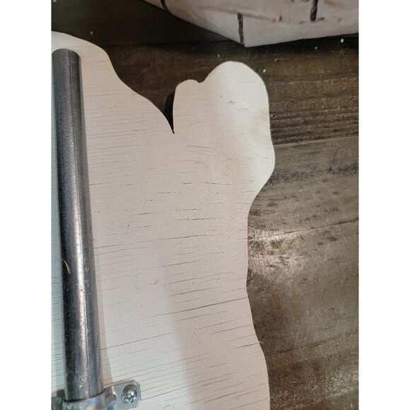 Wooden Ghost smiling halloween lawn decor - Picture 6 of 6